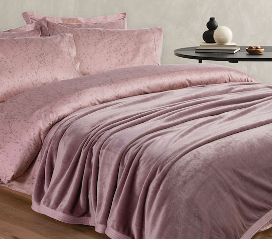 Nef-Nef Homeware Velosso Velvet Blanket Double 230x240cm Black