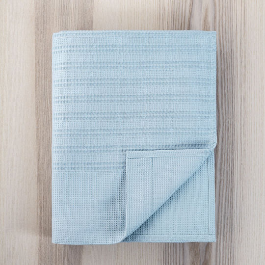 Nima Κουβέρτα Πικέ Υπέρδιπλη 220x240εκ. Dune Denim Blue