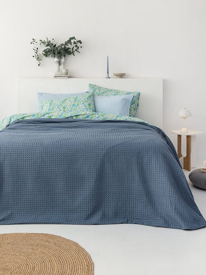 Palamaiki Marcie Pique Single Blanket 170x240cm Steel