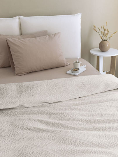 Palamaiki Carla Pique Blanket Double Bed 250x260cm Ivory