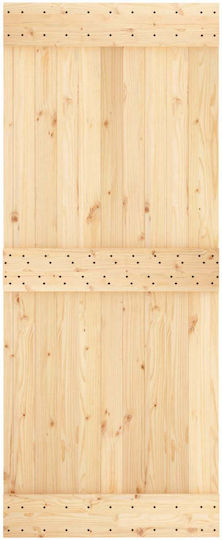 Vidaxl Ușă Glisantă Negru Natural 85 X 210 Cm