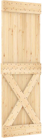 vidaxl Schiebetür Natürliches Weiß 70 x 210 cm