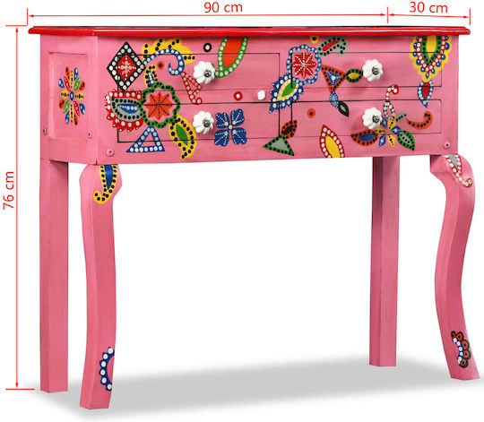 Конзолна маса Pink Д90xШ30xВ76cm