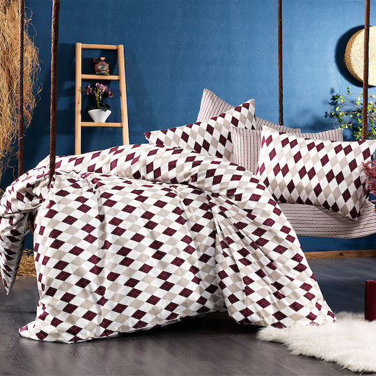 Dimcol Комплект 3бр 160x240см. Diamond 326 Бургундия Dimcol Комплект 3бр 160x240см. Diamond 326 Бургундия