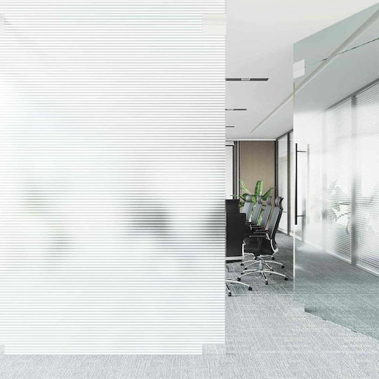 VidaXL Self-Adhesive Window Film Matte Stripes 60 X 1000 Cm Pvc