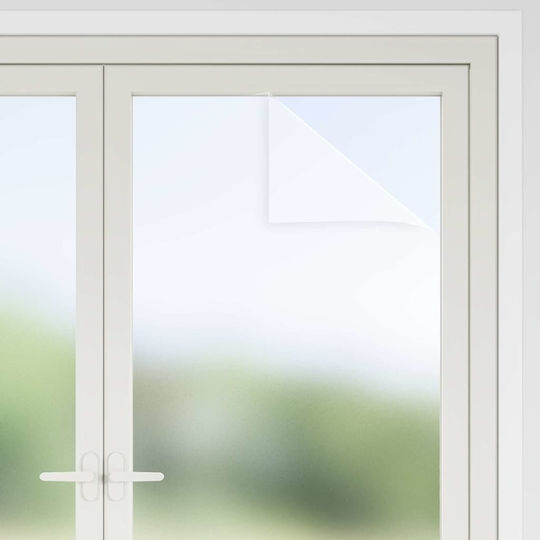 Vidaxl Foaie Autocolantă Pentru Fereastră Albă Cu Efect Mat 45 X 1000 Cm