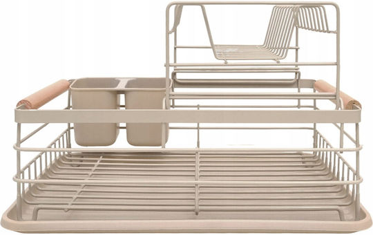 KING Hoff Metallisches Beige Spülbeckenablauf 43x32x27cm