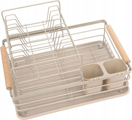 KING Hoff Metallisches Beige Spülbeckenablauf 43x32x27cm