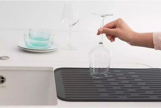 Brabantia Επιφάνεια Στεγνώματος Σιλικόνης Μαύρο 44x33cm
