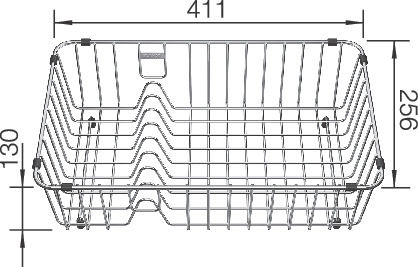 Blanco Subline Sită Pentru Chiuvetă Inox Argintiu 40.6x25.1cm