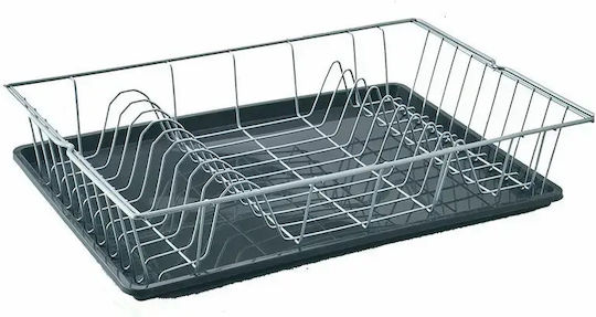 Metaltex Colonia Στραγγιστήρι Νεροχύτη Μεταλλικό Ασημί 48x30cm