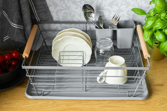 Brunbeste Sink Strainer Metallic Gray 43x32x14cm
