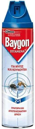 Baygon Εντομοκτόνο Spray για Μύγες / Κουνούπια 400ml