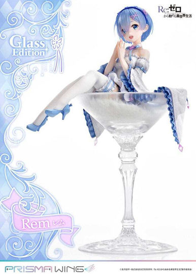 Re: Zero Starting Life In Another World Prisma Wing PVC Статуя 1/7 Rem Glass Edition 23 см