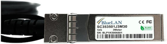 BlueOptics Καλώδιο Οπτικής Ίνας SFP+ 5m Μαύρο