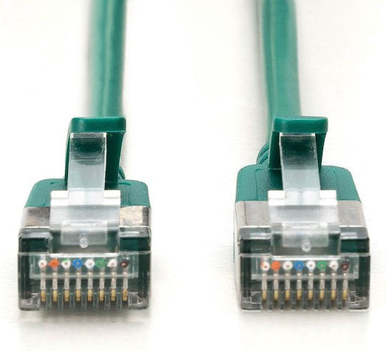 Digitus F/FTP Cat.6a (Gigabit) Мрежов Кабел Ethernet 1м Зелен 10 Бройки