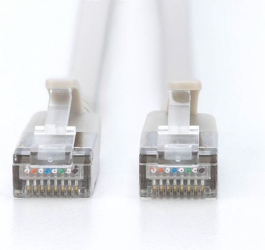 Digitus F/FTP Cat.6a (Gigabit) Мрежов Кабел Ethernet 0.5м Сив 10 Бройки
