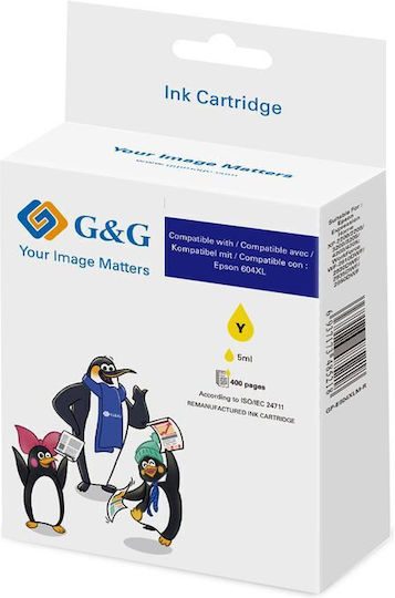 G&G Συμβατό Μελάνι Εκτυπωτή InkJet Epson 350 Σελίδων 4ml Κίτρινο 1τμχ