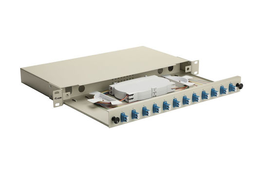 Equip Lwl-Koaxialbox 12-Φachern Lc-duplex Os2 1u Vollgrau