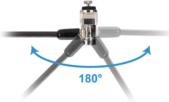 Conceptronic Nbt Kabel-Schloss Notebook Schlüssel Standard 1,80 M Schwarz
