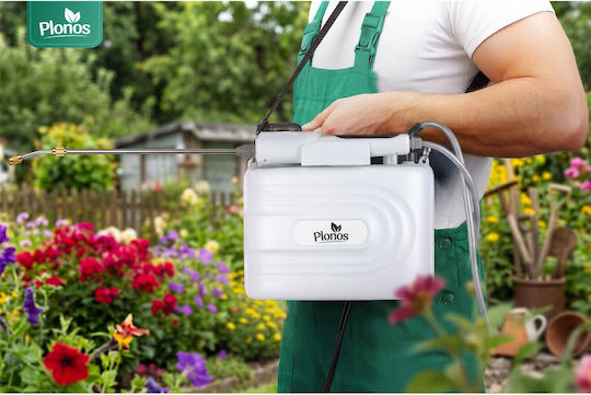 Plonos Drucksprüher mit 12V Batteriespannung und 5l Gewicht in Grau