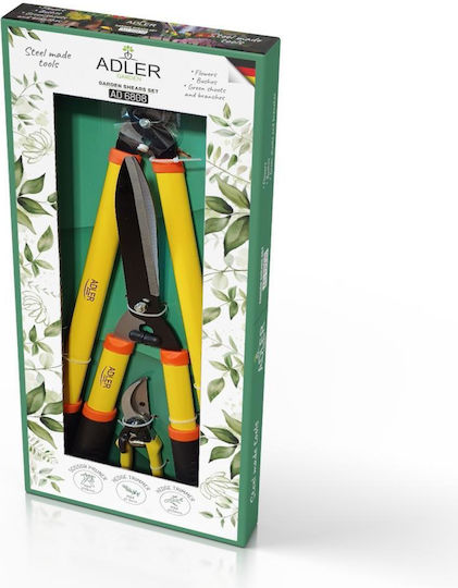 Adler Ad 6808 Garten-Bypass-Astscheren Langgriff Astschere Heckenschere Orange Schwarz