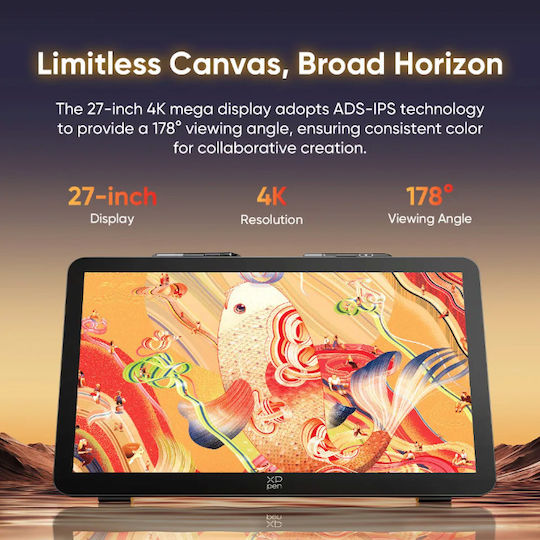 XP-Pen Artist Pen Display with 4K 27" Screen