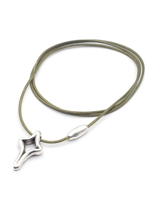 Kolie "adamasstos Kreuz" Khaki Kolie "adamasstos Kreuz" Khaki