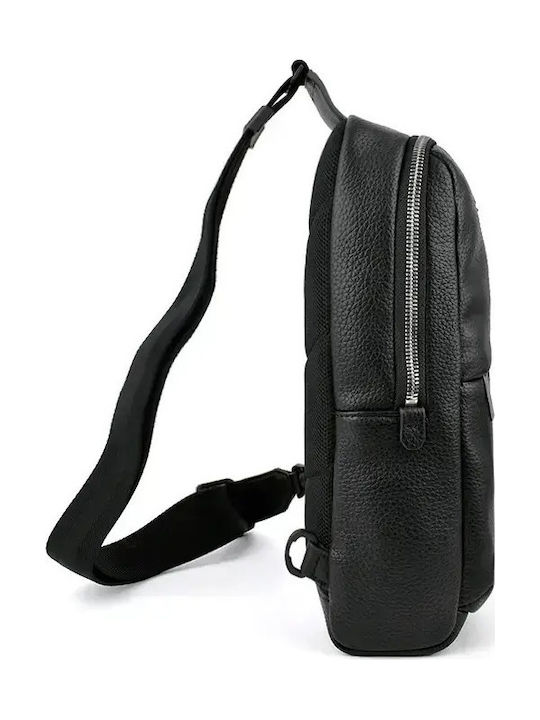 Men's Black Sling Bag