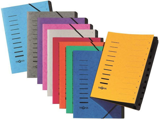 Pagna File Folder With Elastic For A4 Paper White
