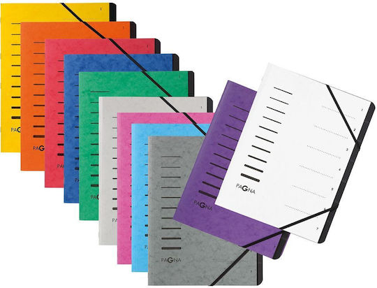 Pagna File Folder With Elastic For A4 Paper White