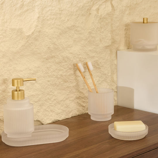5Five Organizator Cosmetice Alb 18.5x10x2.5cm