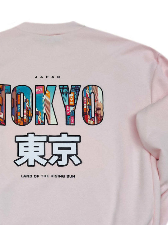 Tony Couper Unisex Baumwolle Sweatshirt Tokyo Rosa Sc25/71 Tony Couper Unisex Baumwolle Sweatshirt Tokyo Rosa Sc25/71