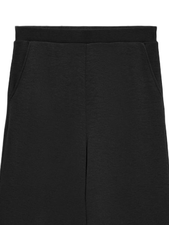 Vero Moda Pantaloni Dama Cu Talie Înaltă Din Țesătură Cu Elastic În Linie Wide Black Vero Moda Pantaloni Dama Cu Talie Înaltă Din Țesătură Cu Elastic În Linie Wide Black