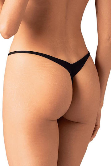 Obsessive Parisel String Schrittfrei Schwarz Bordeaux