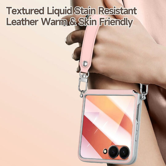 Sulada Robuste Handyhülle Nackenriemen Weiß Samsung Galaxy Z Flip8 5g