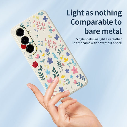 Painted Flowers Silicone Case Green Samsung Galaxy A27 5g