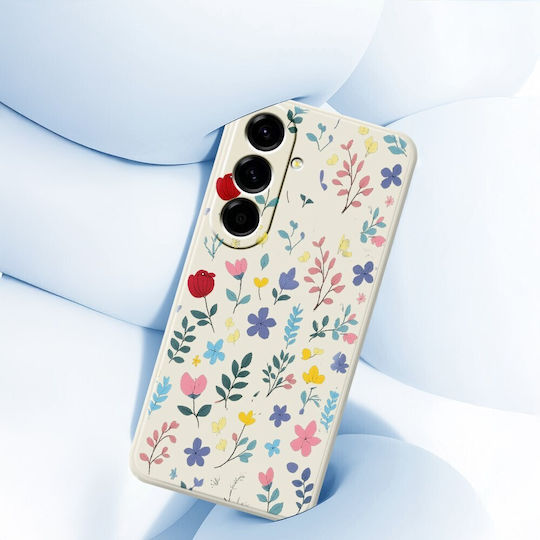 Painted Flowers Silicone Case Green Samsung Galaxy A27 5g