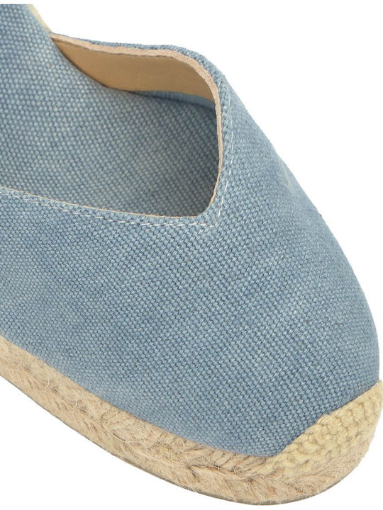 Chiara 6 002 Platforme Dama de Vară în Tip Espadrile Albastru Deschis