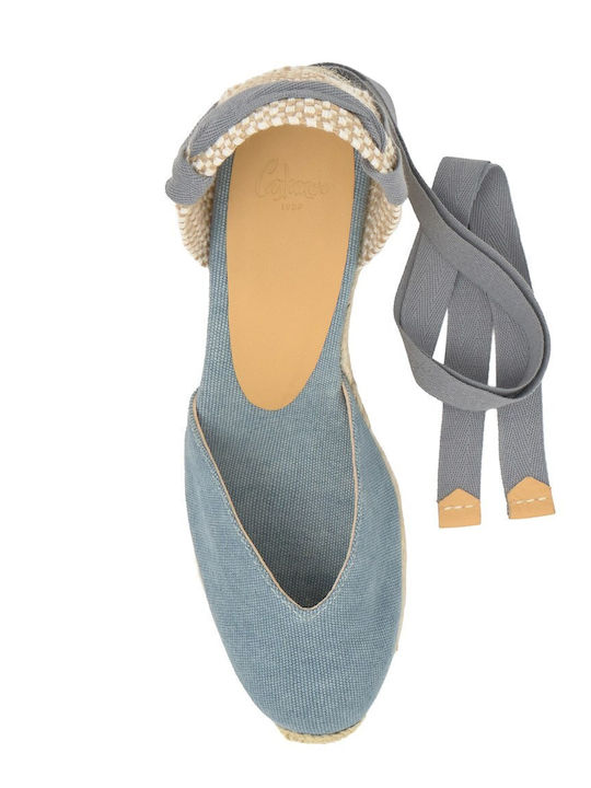 Chiara 6 002 Platforme Dama de Vară în Tip Espadrile Albastru Deschis