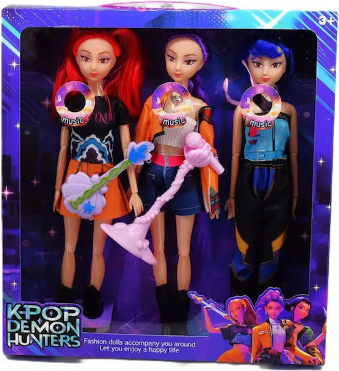 К-поп ловци на демони Кукли Винилови 30cm Rumi Mira Zoey Песен Светлина k.kp-03