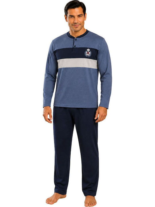 Rimoli Winter Men's Pyjamas Blue Raph