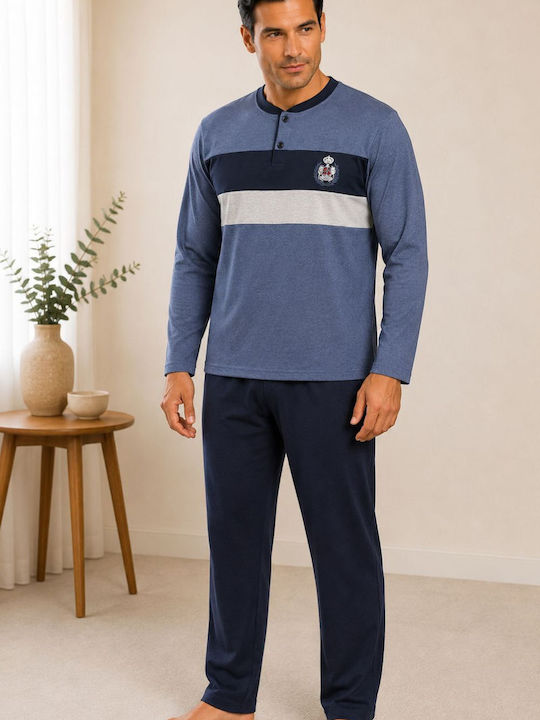 Rimoli Winter Men's Pyjamas Blue Raph