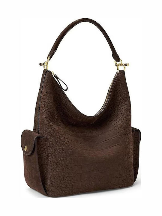 Leder Damenhandtasche Braune