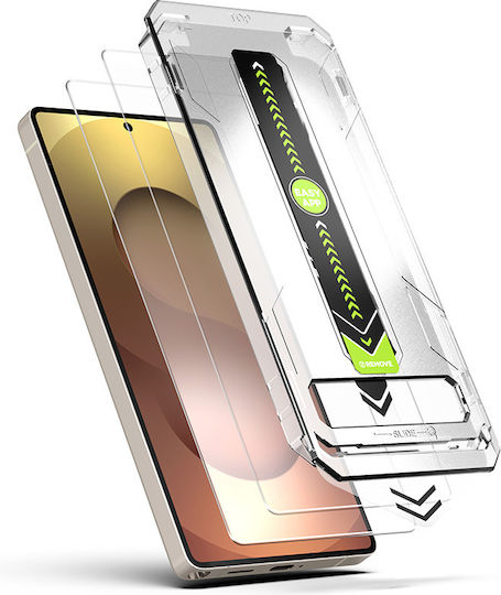 Techsuit Fingerprint Unlock Compatible Titanglass Crystalhd 2 Pack Samsung Galaxy S24 Fe A56 5g Clear