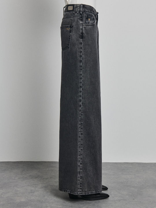 Lovely Damen Jeans Panteloni Schwarz
