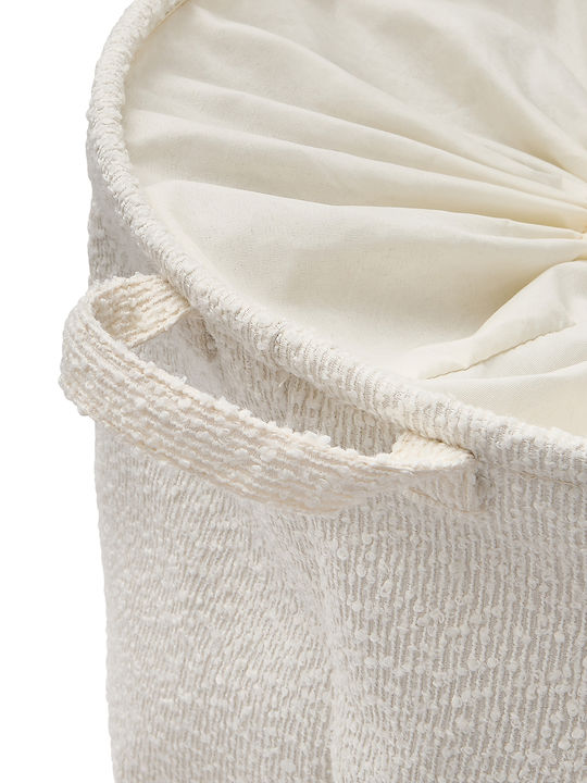 5Five Set of Fabric Collapsible Laundry Baskets 56lt 38.5x38.5x53cm White