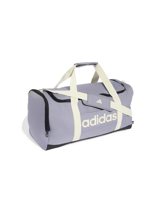 adidas Linear Duffel Women's Shoulder Bag for Gym Grey