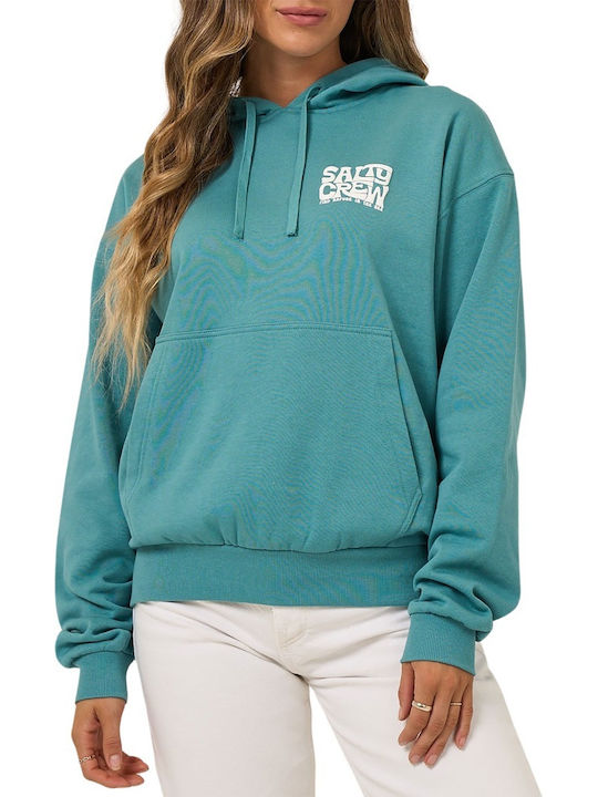 Women's Sweatshirt Hooded Teal