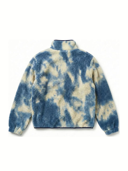 Ladies Palton femei Bouclé Bluetiedye